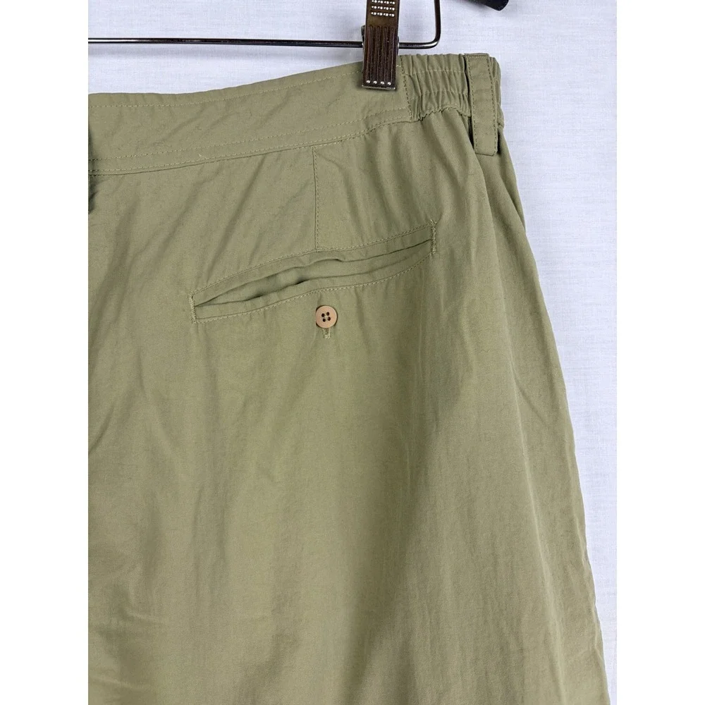 REI Co-op Mens Pleated Hiking Pants Tan Khaki Outdoor Trekking Ankle Zip L‎